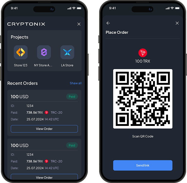 Accept crypto payments via Telegram image
