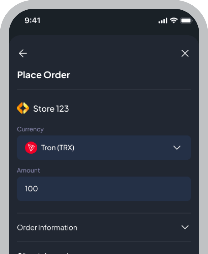 Order tracking image